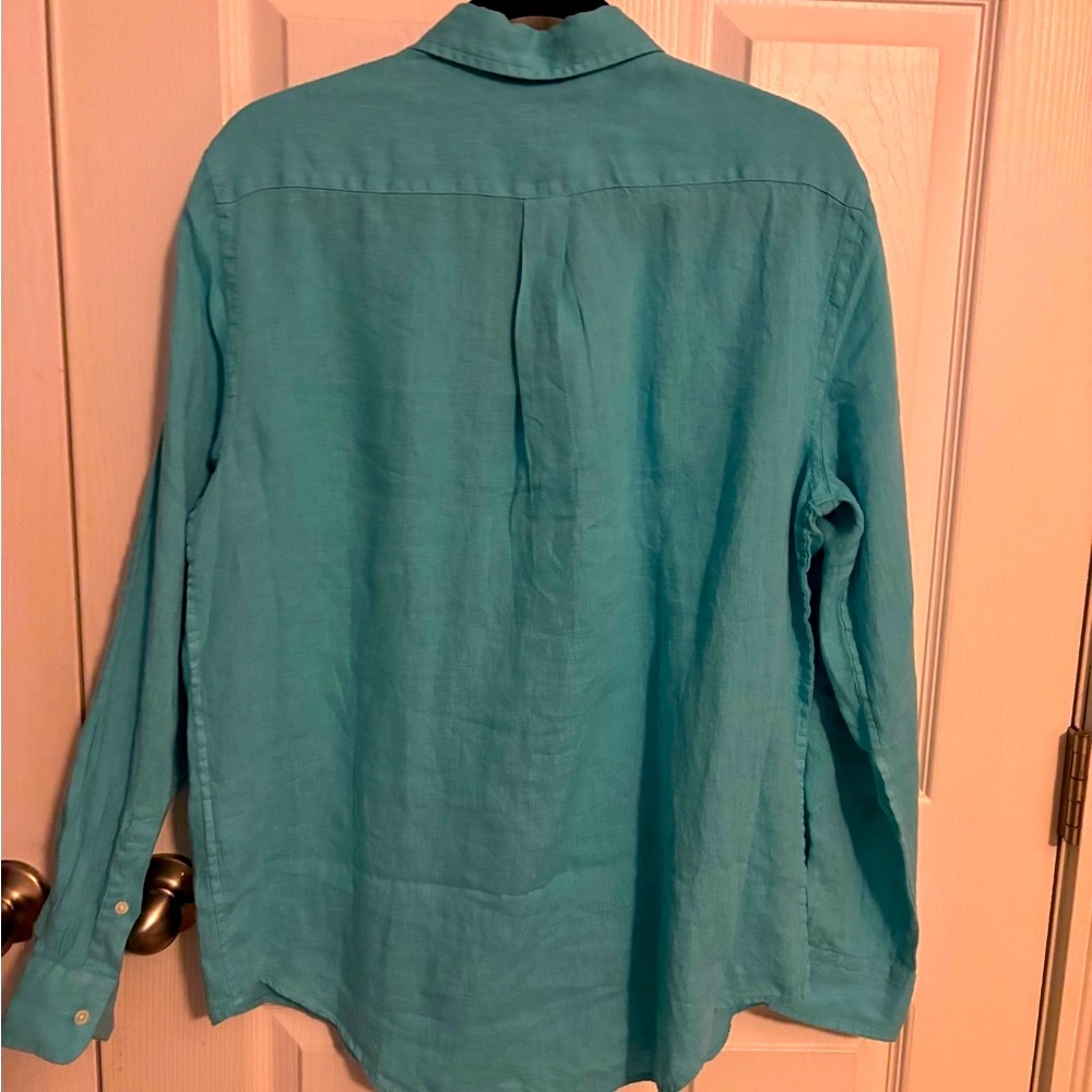 Polo Ralph Lauren Turquoise Blue Shirt Classic Design-BNWT - Picture 3 of 6